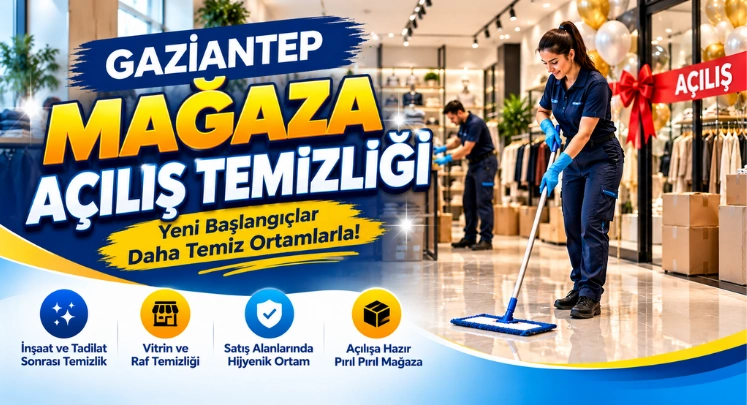 gaziantep mağaza açılış temizliği
